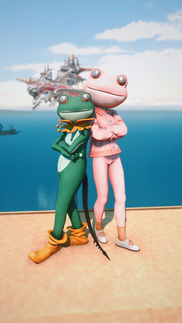 Mother and BB toad bonding time